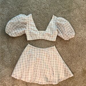 For Love And Lemons Floral Embroidered Set